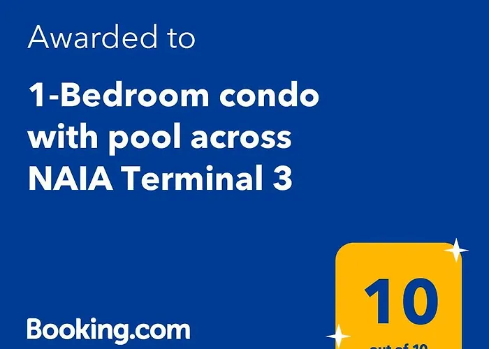 1-bedroom With Pool Across Naia Terminal 3 *